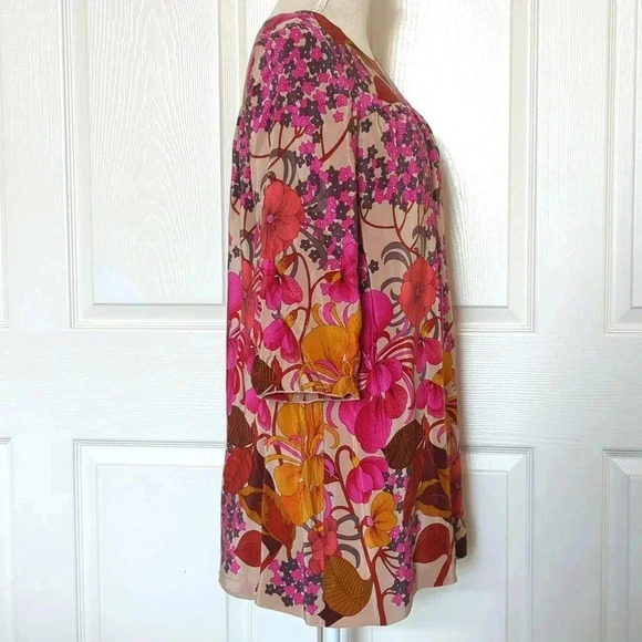 Tibi Silk Floral Mini Dress - Picture 3 of 6
